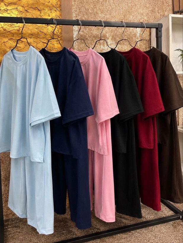 ست تیشرت شلوار فول بگ